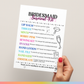 Bridesmaid Survival Kit Tags