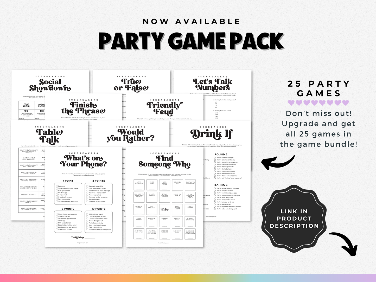 Icebreakers Party Game - Let's Talk Numbers