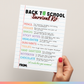 Student (Back to School) Survival Kit Tags