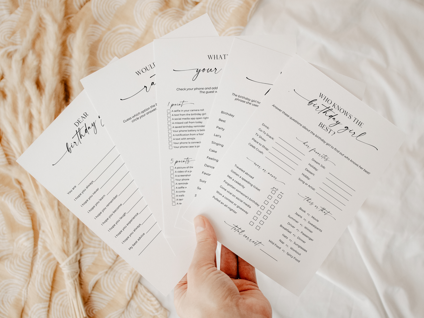 Born in 1936 - Birthday Party Game Pack for Her