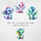 Baby Dragons Clipart Pack