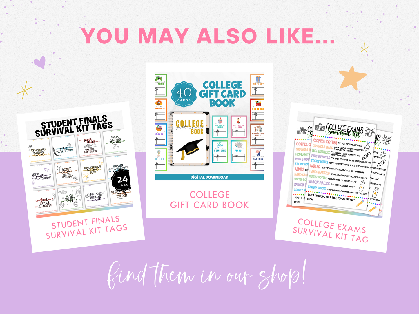 "Open When" Labels for College Students