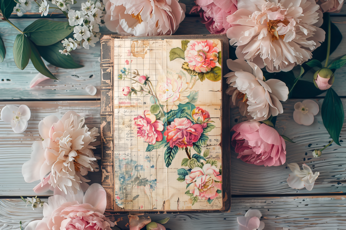 French Florals - Junk Journal & Scrapbooking Paper