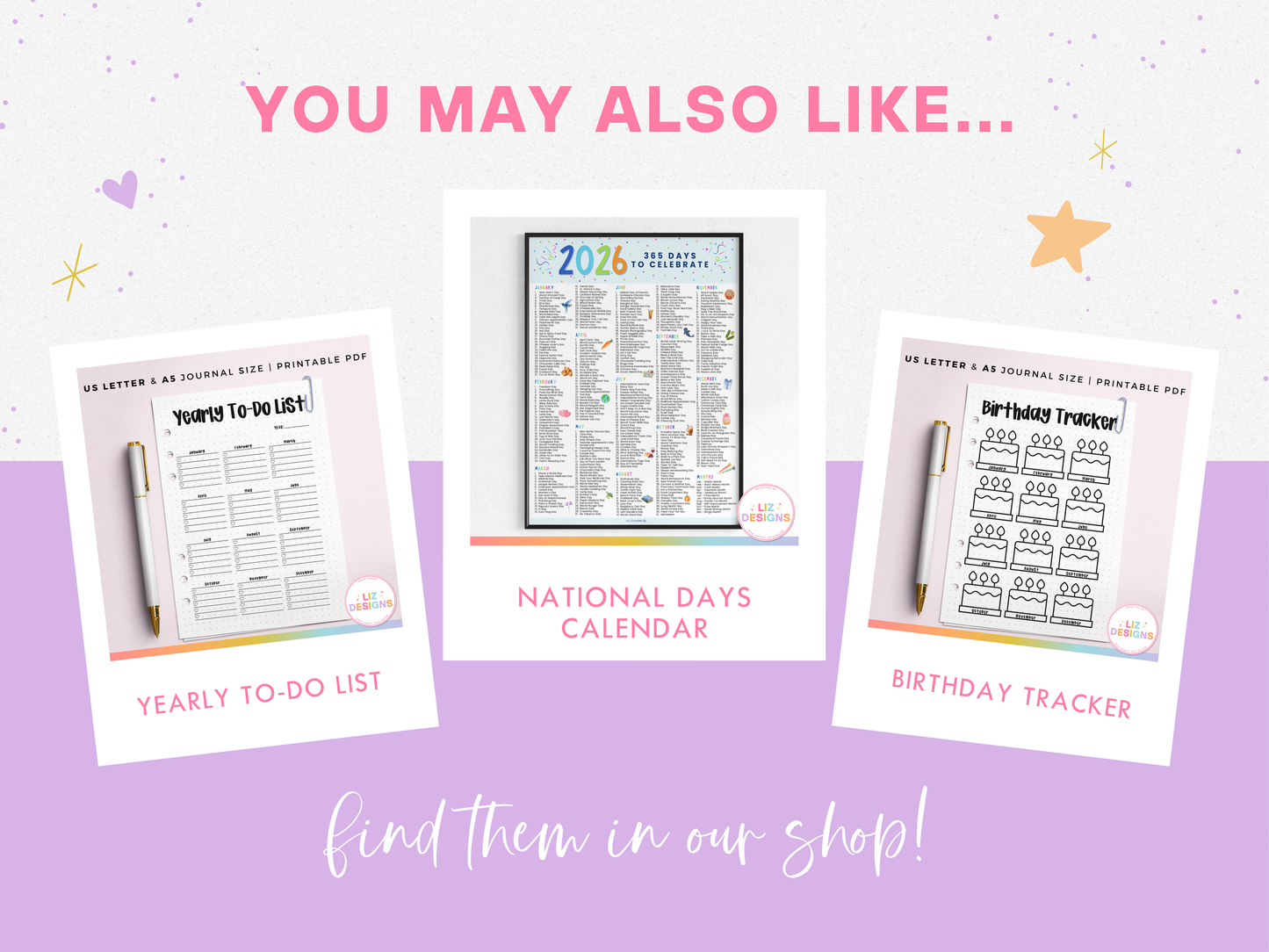 Yearly To-Do List (Planner Insert)