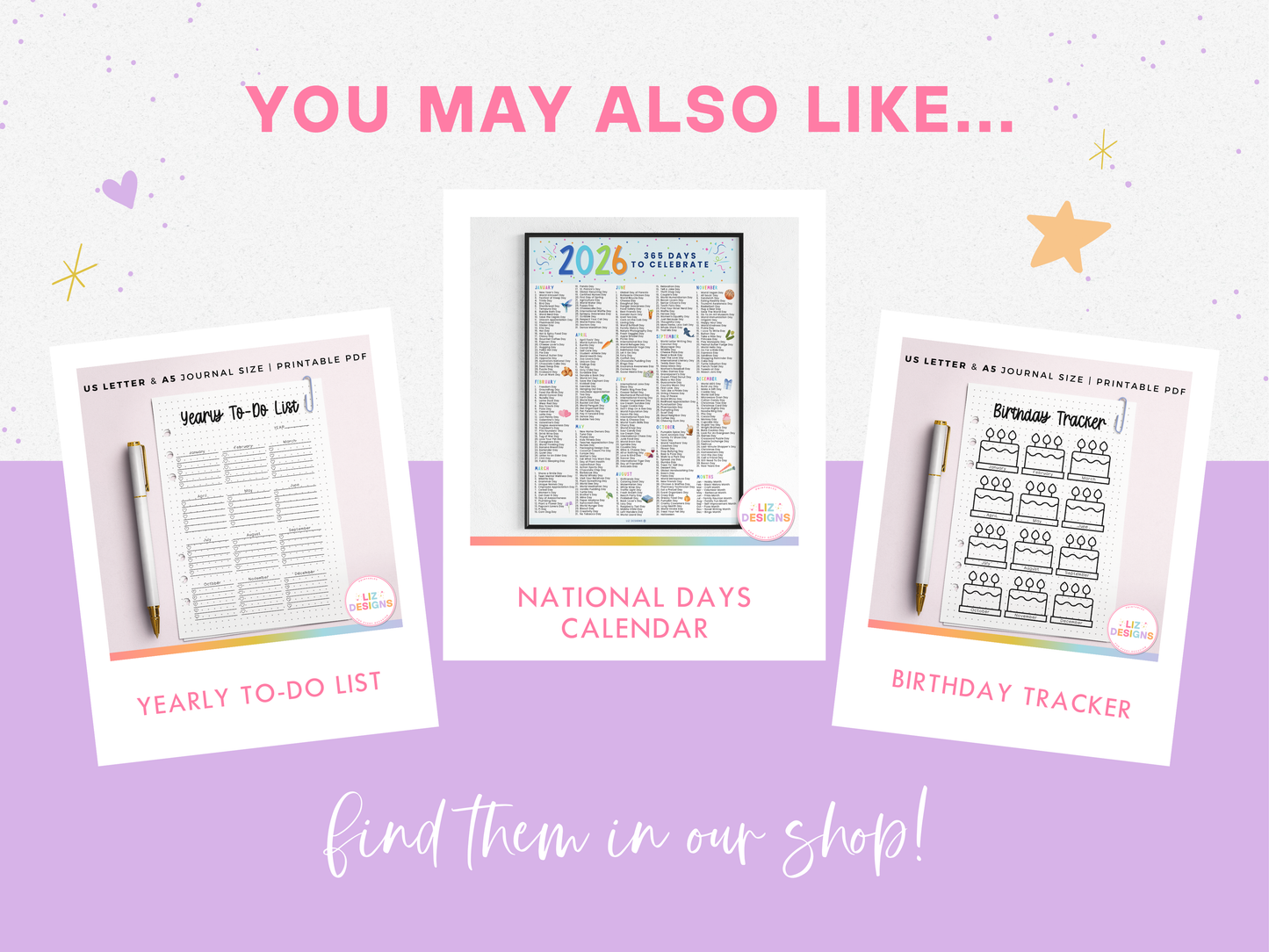 Birthday Tracker (Planner Insert)