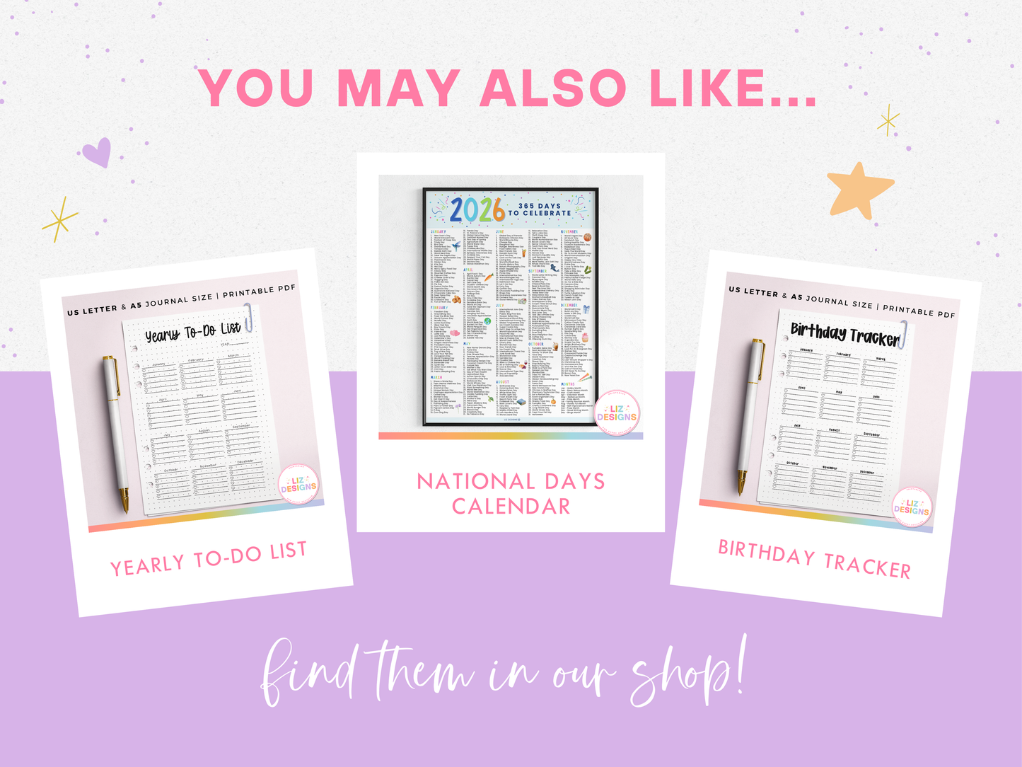Birthday Tracker (Planner Insert)