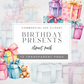 Birthday Presents Clipart Pack