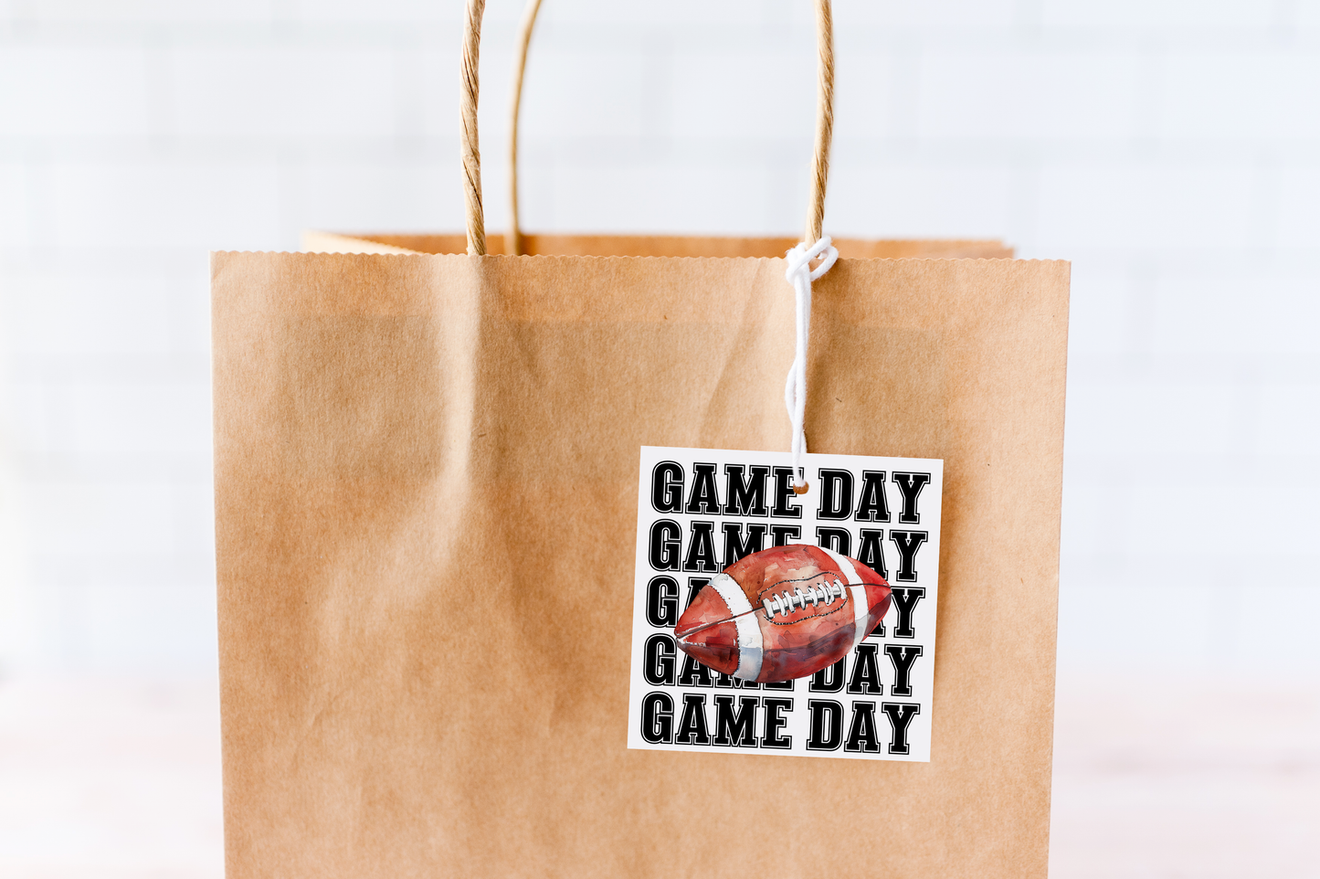 Football Game Day Treat Tags