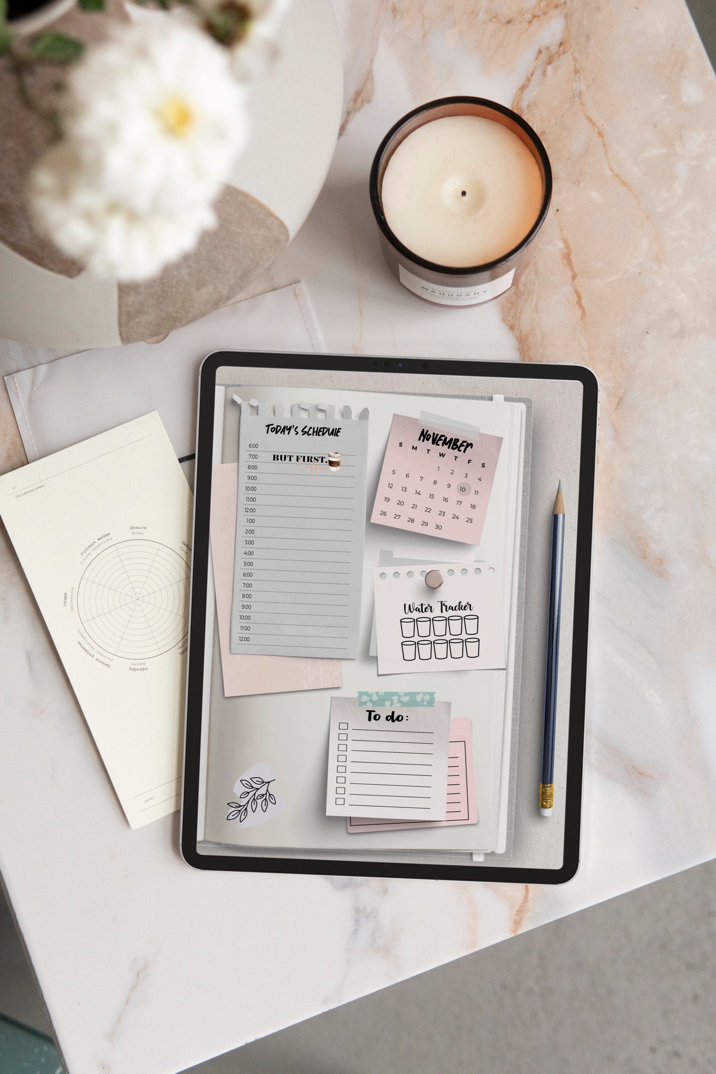 Calendar and Widgets Sticker Kit