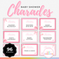 Baby Shower Charades - Pink Edition