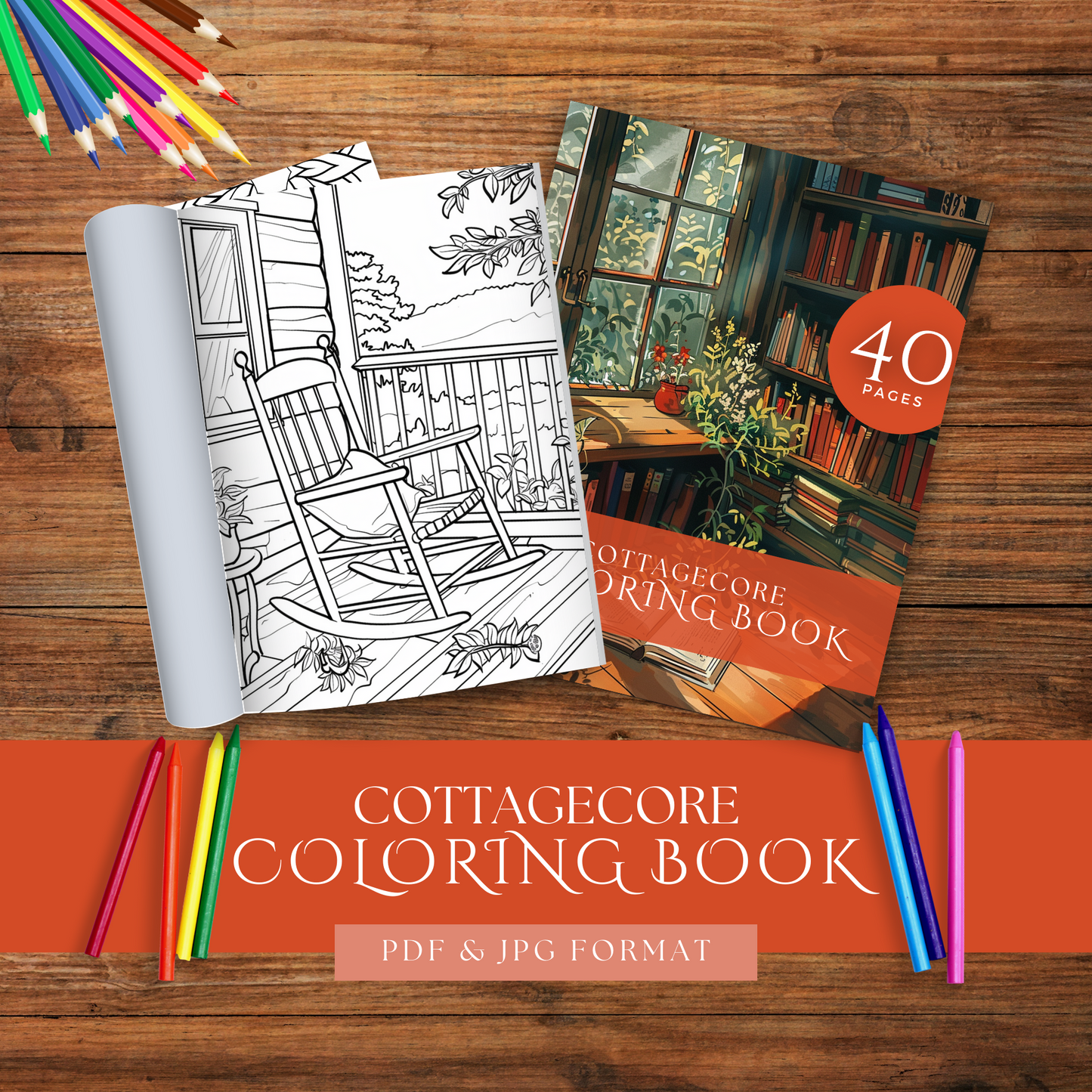 Cottagecore - Coloring Book