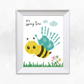 Spring Bee Handprint Art