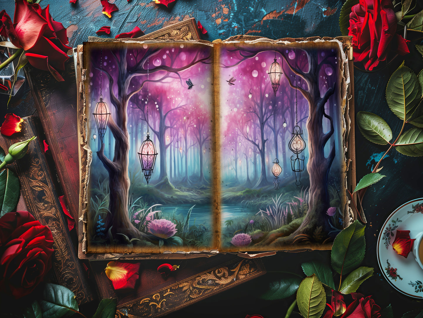 Mystical Forest - Junk Journal & Scrapbooking Papers