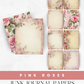 Pink Roses - Junk Journal & Scrapbooking Papers