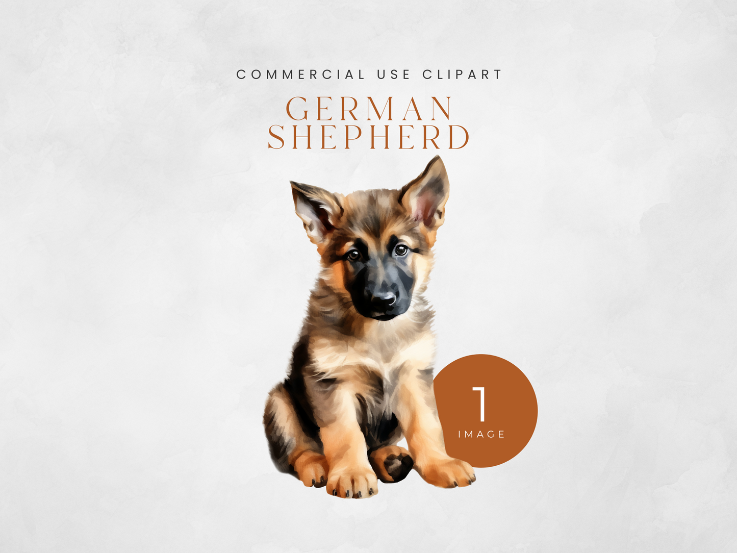 German Shepherd - $1 Single Clipart