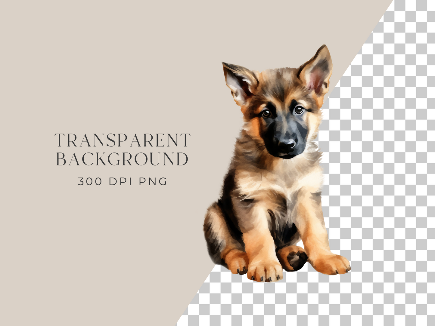 German Shepherd - $1 Single Clipart