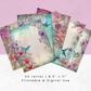 Hummingbird and Florals - Junk Journal & Scrapbooking Papers