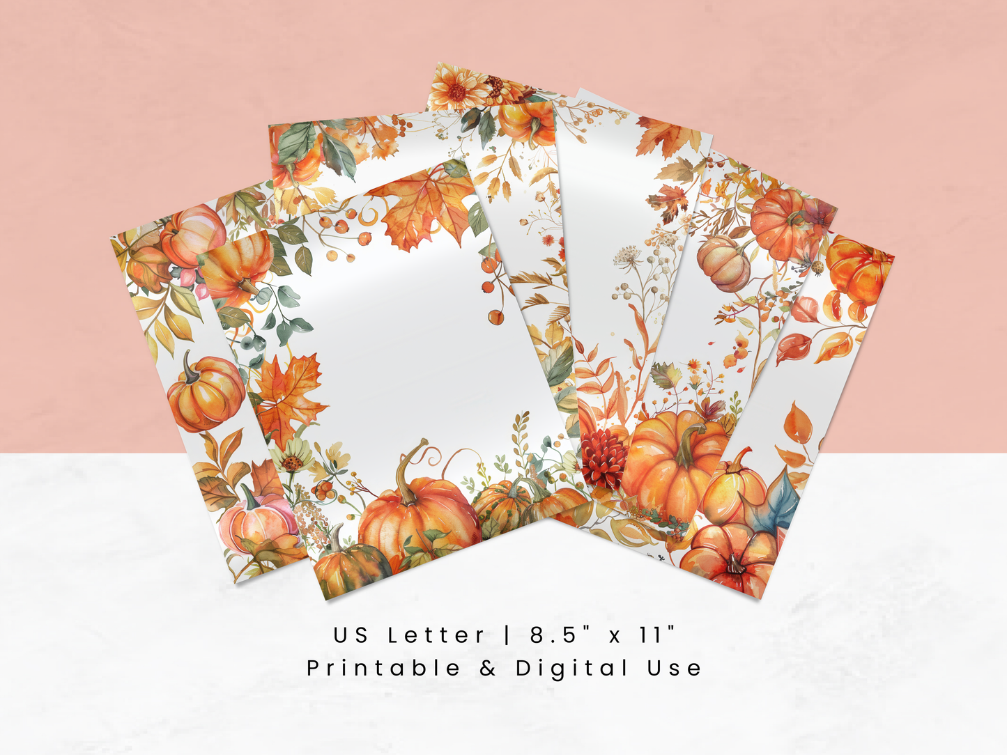 Fall Pumpkins - Junk Journal & Scrapbooking Paper