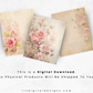 Soft Pink Florals - Junk Journal & Scrapbooking Papers