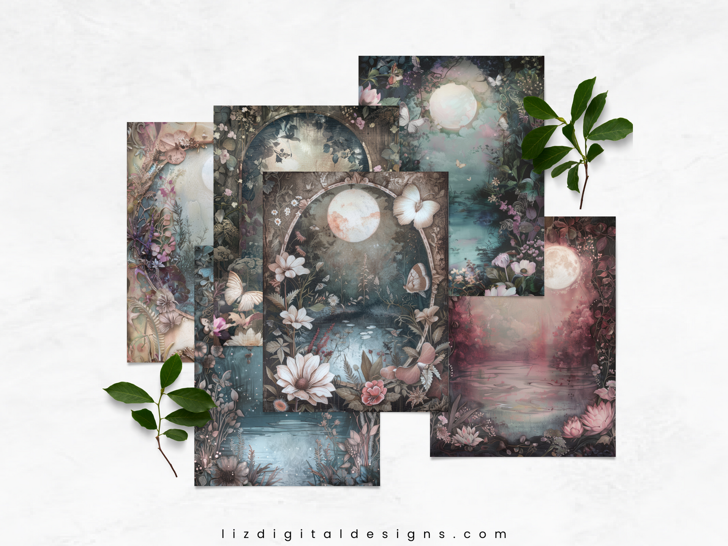 Mystical Moon Vol 2 - Junk Journal & Scrapbooking Papers