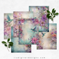 Hummingbird and Florals - Junk Journal & Scrapbooking Papers