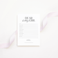 Dear Birthday Girl - Birthday Party Game
