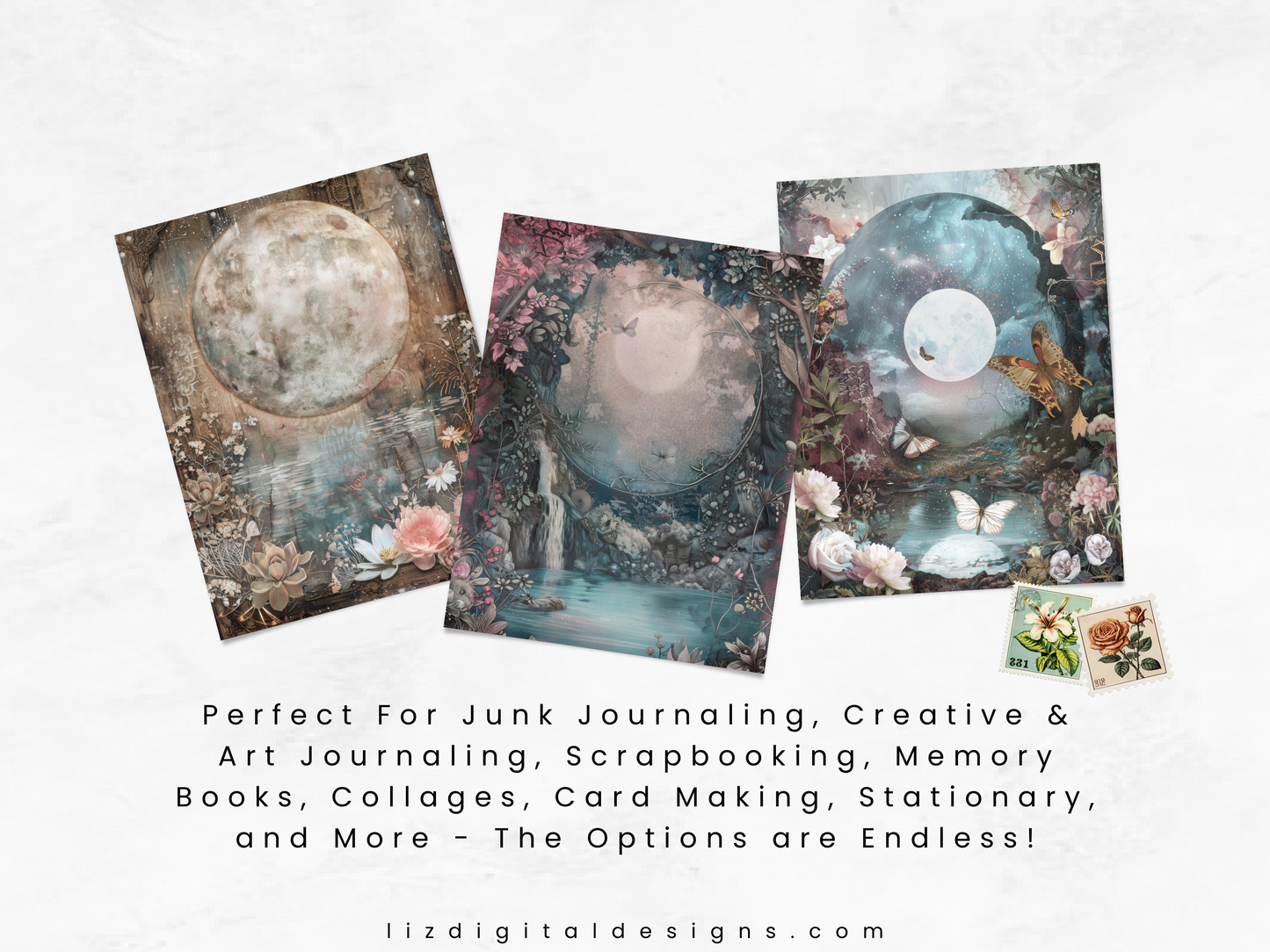 Mystical Moon Vol 2 - Junk Journal & Scrapbooking Papers