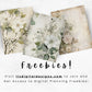 White Florals - Junk Journal & Scrapbooking Papers