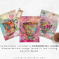 Whimsical Tea Cups - Junk Journal & Scrapbooking Paper