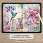 Hummingbirds & Florals - Junk Journal Kit