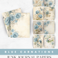 Blue Carnations - Junk Journal & Scrapbooking Papers