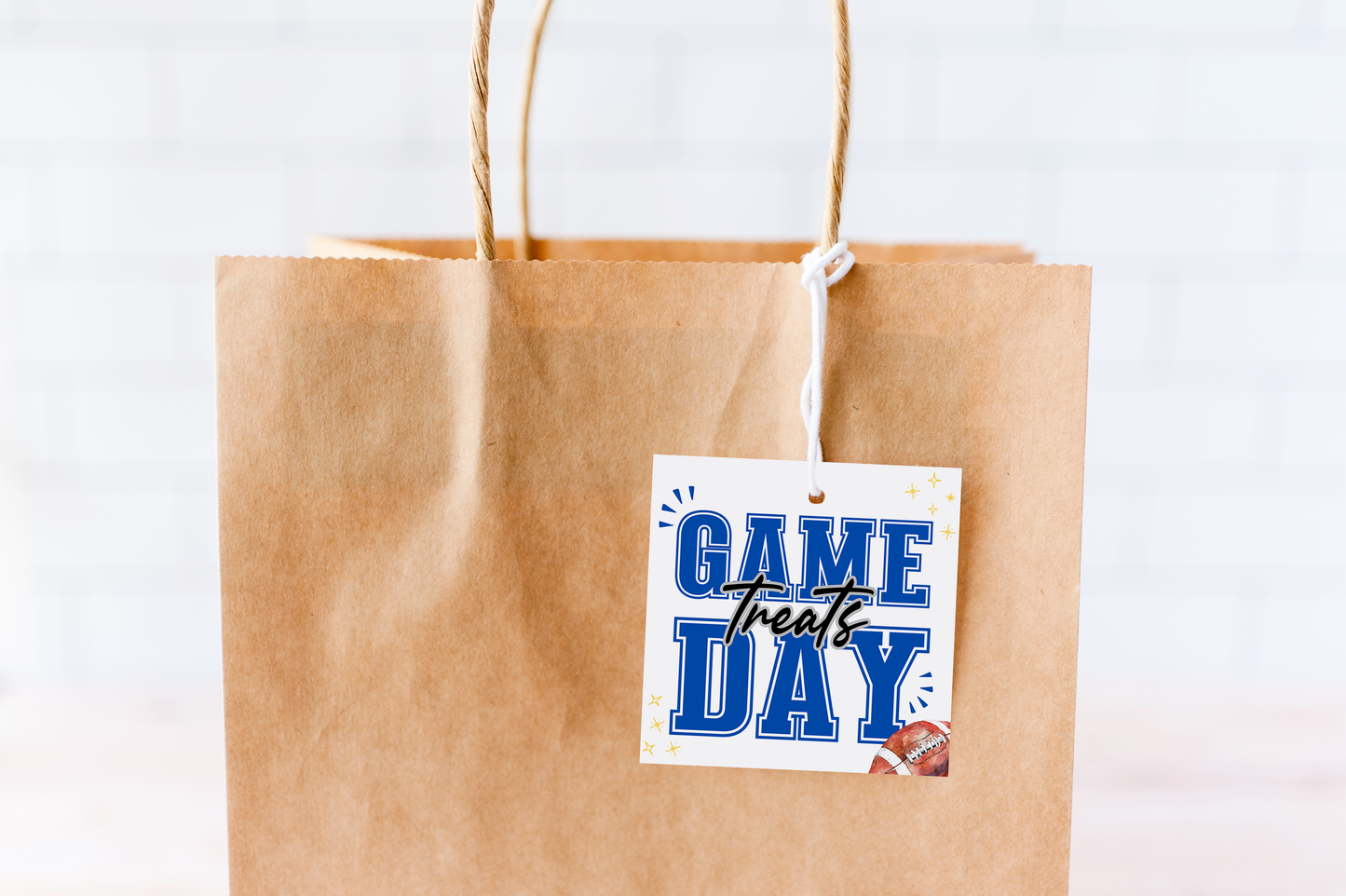 Football Game Day Treat Tags