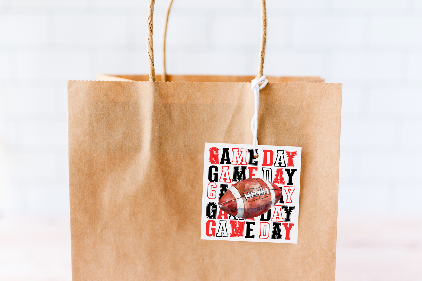 Football Game Day Treat Tags