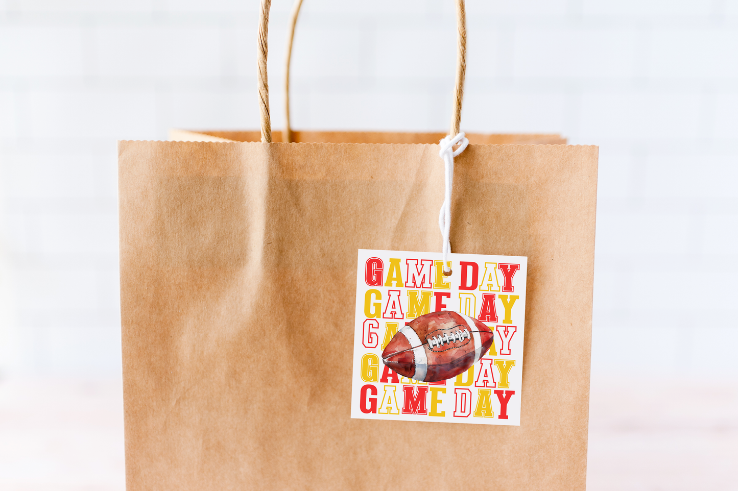 Football Game Day Treat Tags