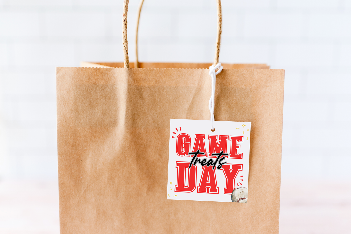 Baseball Game Day Treat Tags