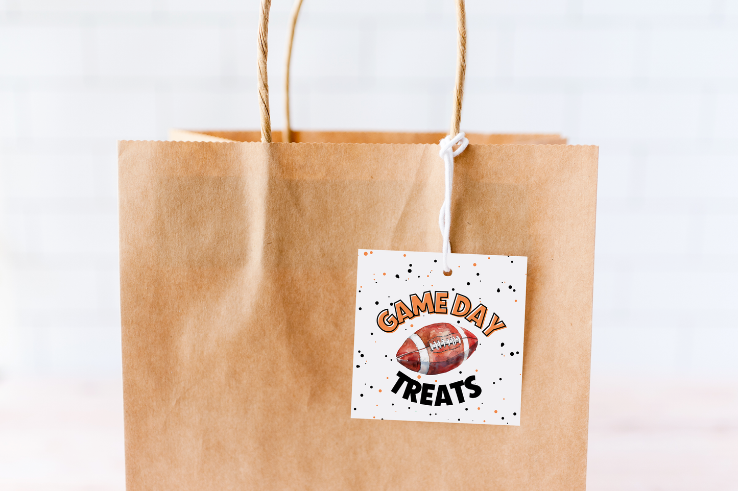 Football Game Day Treat Tags