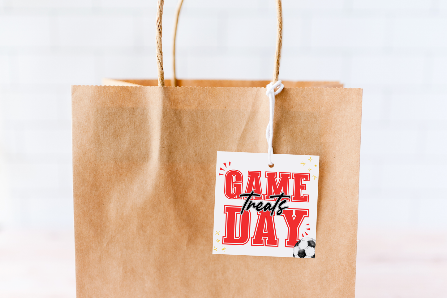 Soccer Game Day Treat Tags