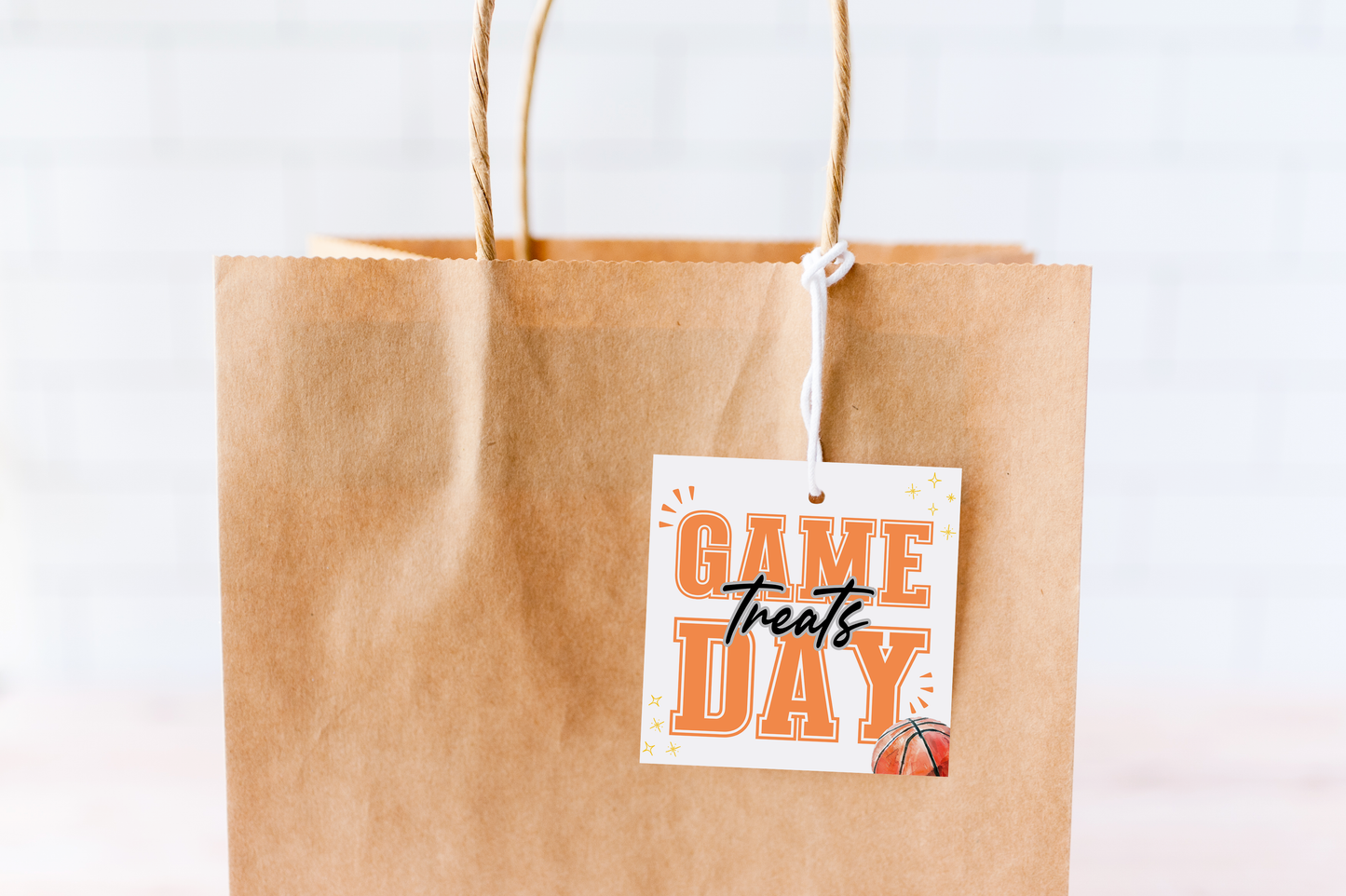 Basketball Game Day Treat Tags