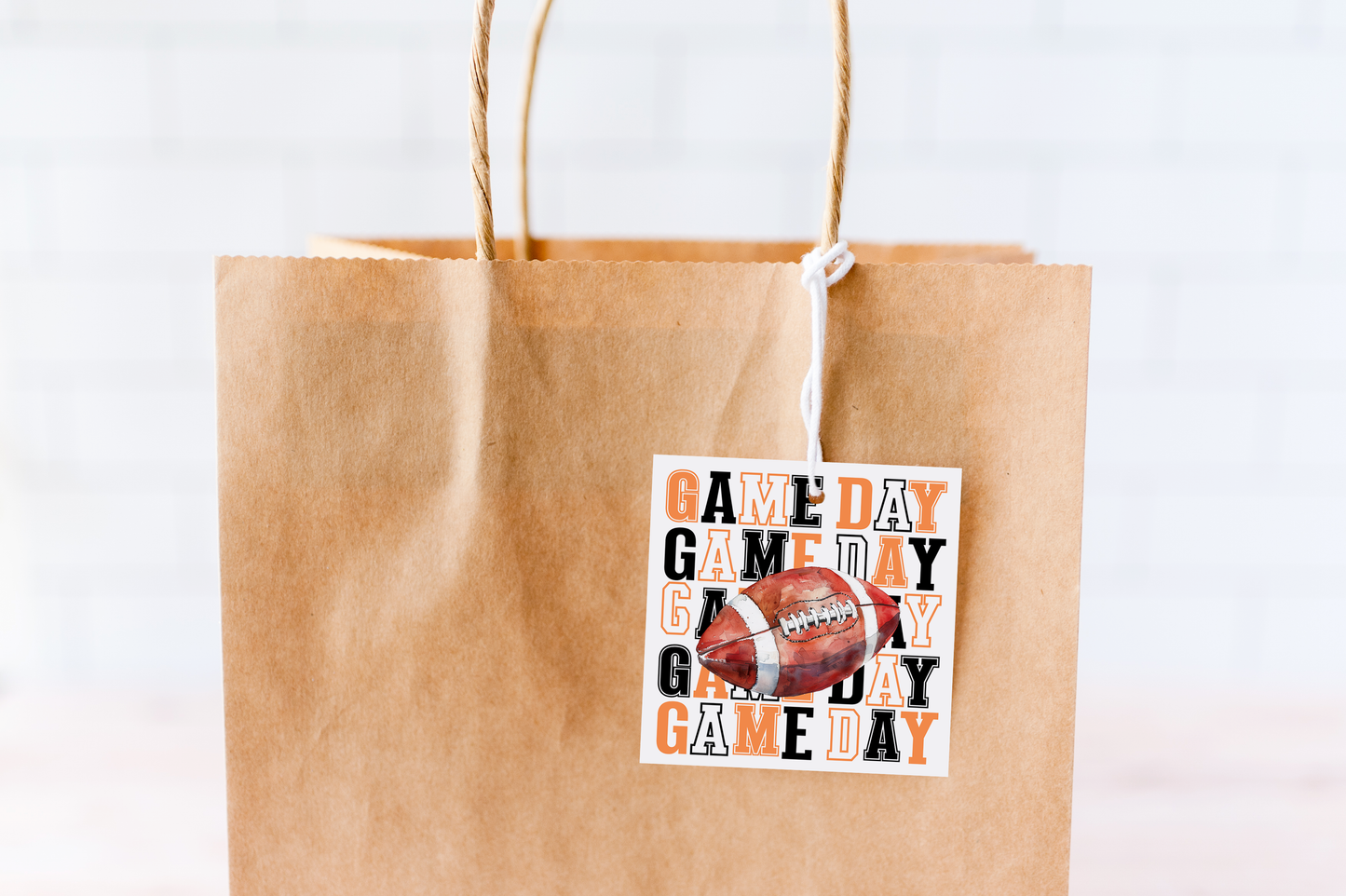 Football Game Day Treat Tags