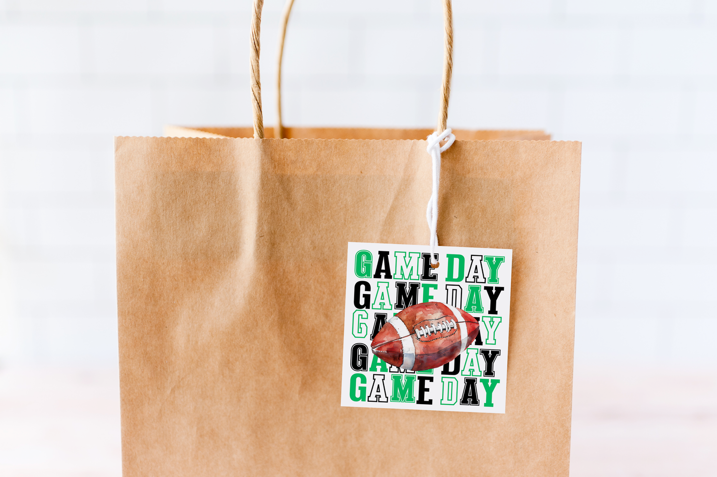 Football Game Day Treat Tags