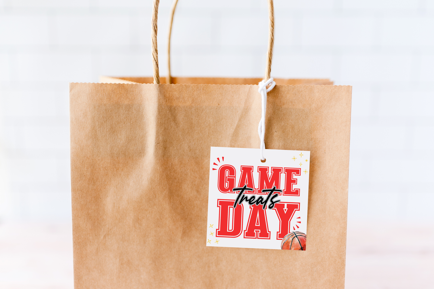 Basketball Game Day Treat Tags