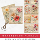 Watercolor Florals - Junk Journal & Scrapbooking Paper