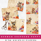 German Shepherd Puppy - Junk Journal & Scrapbooking Paper