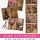 Pink Steampunk - Junk Journal & Scrapbooking Paper