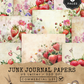 Vintage Strawberries - Junk Journal & Scrapbooking Paper