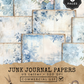 Blue Toile - Junk Journal & Scrapbooking Papers