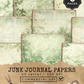 Green Toile - Junk Journal & Scrapbooking Papers