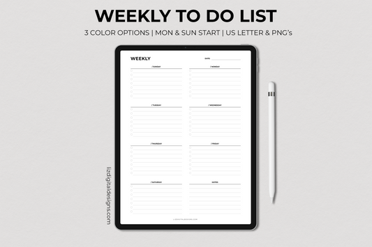 Weekly To Do List