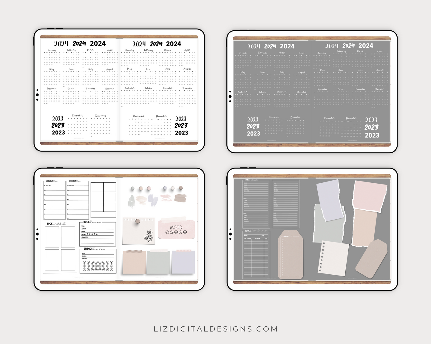 Calendar and Widgets Sticker Kit