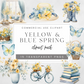 Yellow & Blue Spring Clipart Pack